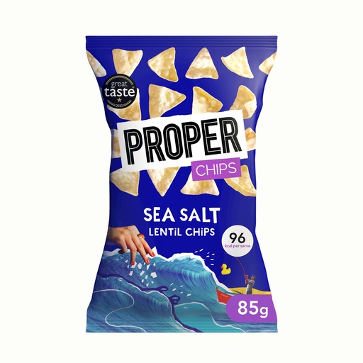 [12790] [20% OFF] Proper Chips - Sea Salt Lentil X 8 X 85g