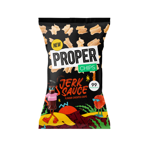 [13056] [33% OFF] Proper Chips Street food - Chickpea Jerk Sauce X 8 X 85g