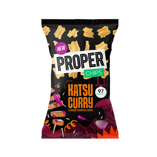 [13057] [33% OFF] Proper Chips Street food - Chickpea Katsu Curry X 8 X 85g