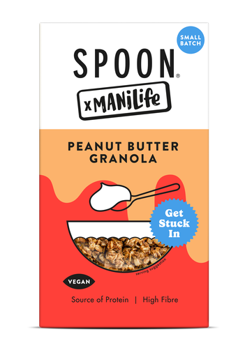 [13209] [20% OFF] Spoon x ManiLife Granola - Peanut Butter X 5 X 400g