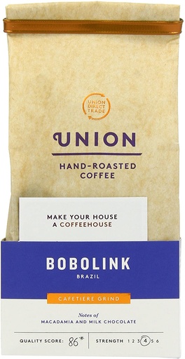 [5137] [20% OFF] Union Coffee - GROUND Bobolink Brazil X 6 X 200g