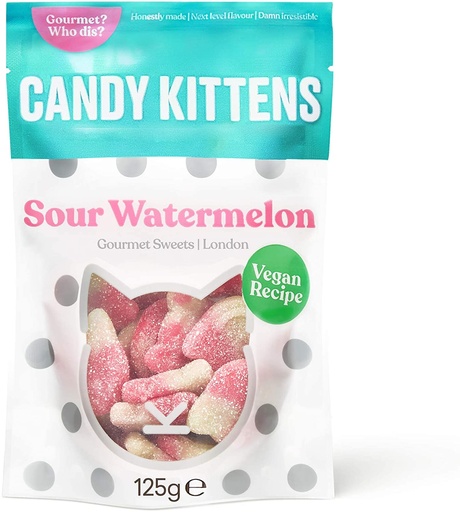 [9001] Candy Kittens Sweets - Sour Watermelon X 10 X 140g