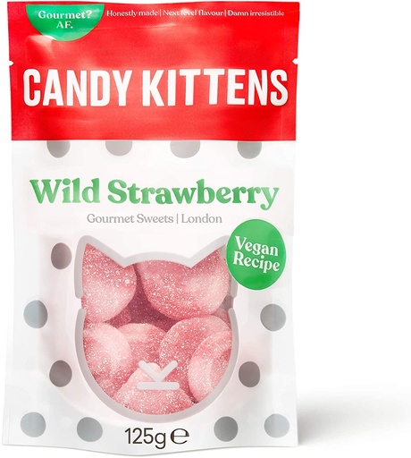 [9002] Candy Kittens Sweets - Wild Strawberry X 10 X 140g