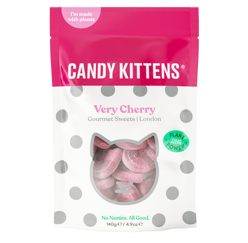 [9006] Candy Kittens Sweets - Very Cherry X 10 X 140g