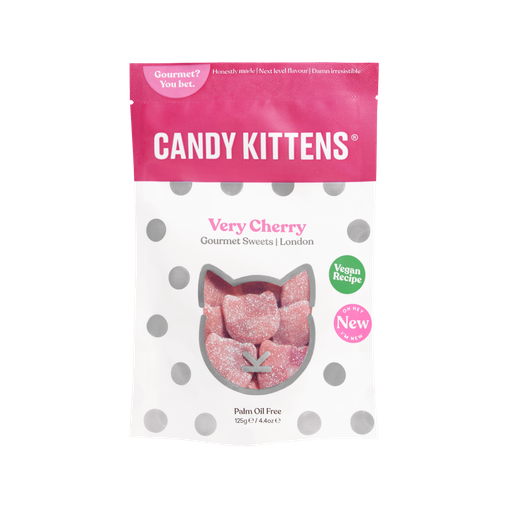 [9006] Candy Kittens Sweets - Very Cherry X 10 X 140g