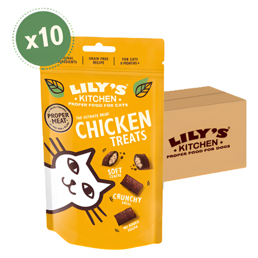 [10992] [25% OFF] Lilys Kitchen Pet Food - CAT TREAT Chicken CTPC60 X 10 X 60g