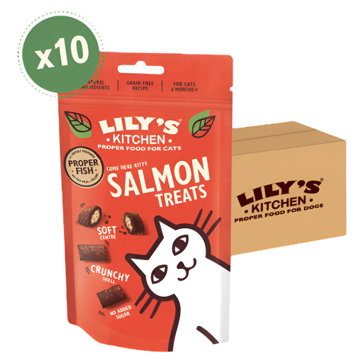 [10993] [25% OFF] Lilys Kitchen Pet Food - CAT TREAT Salmon CATPTS60-UK01A X 10 X 60g