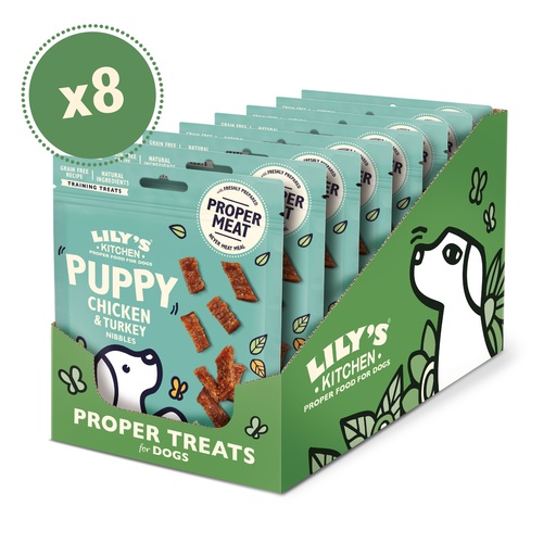 [12279] [25% OFF] Lilys Kitchen Pet Food - PUPPY Chikn Turkey Nibbles DTSPC70 X 8 X 70g