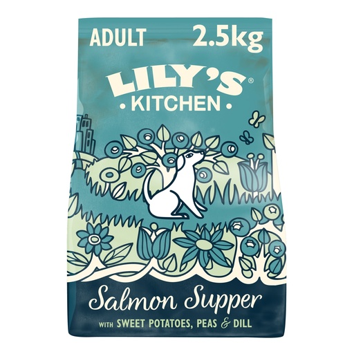 [12319] LilysKitchen Pet Food - DOG DRY Duck Salmon Venison ZDWW23 X 4 X 2.5kg