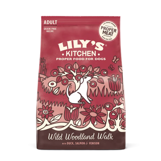 [12319] LilysKitchen Pet Food - DOG DRY Duck Salmon Venison ZDWW23 X 4 X 2.5kg