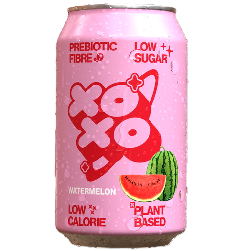 [14027] [25% OFF] XOXO Prebiotic Sparkling Soda - Watermelon X 12 X 330ml
