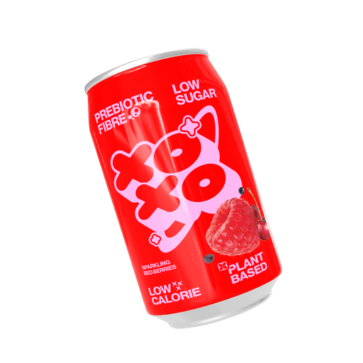 [14029] [20% OFF] XOXO Prebiotic Sparkling Soda - Red Berry X 12 X 330ml
