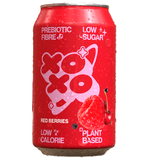 [14029] [25% OFF] XOXO Prebiotic Sparkling Soda - Red Berry X 12 X 330ml