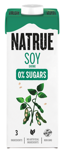[13867] Natrue Plant Based Milk - Sugar Free Soy X 6 X 1L