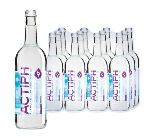 [13488] Actiph Alkaline PH 9 Water - GLASS MEDIUM X 12 X 750ml