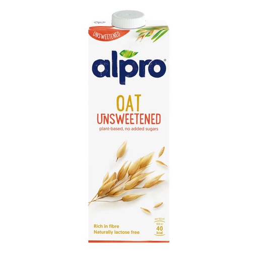 [13536] Alpro Plant Based Milk - Oat Unsweetened X 8 X 1L