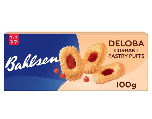 [12765] Bahlsen Cookies - Deloba Redcurrant Puffs X 12 X 100g