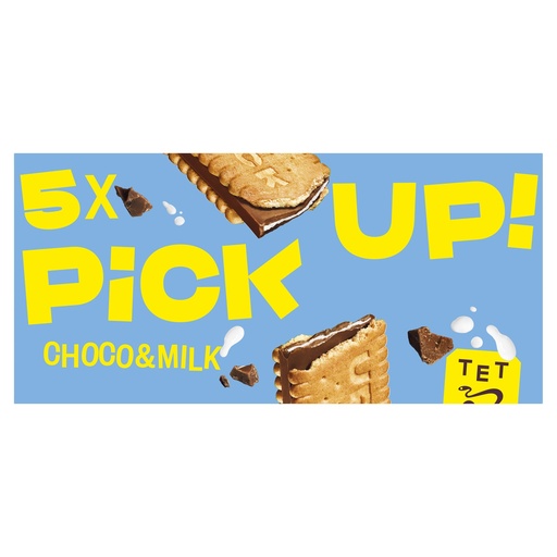 [13578] Bahlsen Pick Up Biscuit Bars - Choco Milk 5pc X 14 X 140g
