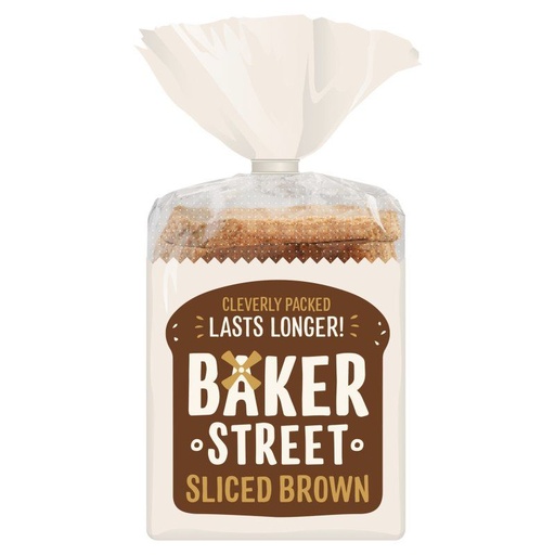 [13806] Baker Street Bread - Sliced Brown Loaf 600g