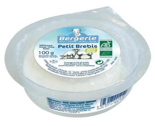 [8945] Bergerie Organic Sheeps Cheese - Petit Brebis Natural 100g