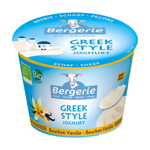 [8943] Bergerie Organic Sheeps Yoghurt - Greek Style Vanilla 250g