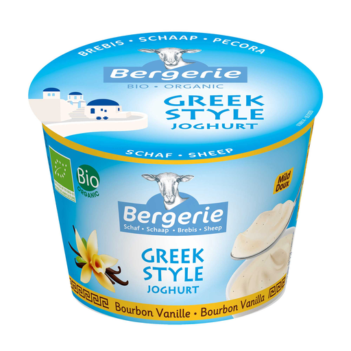 [8943] Bergerie Organic Sheeps Yoghurt - Greek Style Vanilla 250g