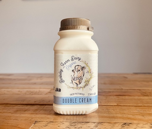 [12740] [PRE-ORDER] Berkeley Farm Dairy Organic Cream - Double 250ml