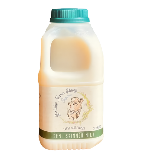 [12729] Berkeley Farm Dairy Organic Milk - Semi Skimmed X 6 X 500ml