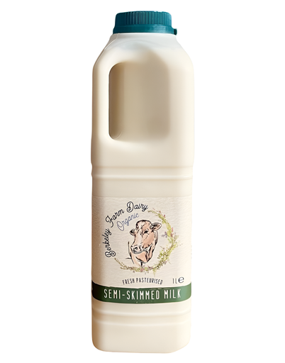 [12732] Berkeley Farm Dairy Organic Milk - Semi Skimmed X 6 X 1L