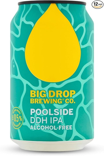 [12759] Big Drop Non Alcoholic Beers - Poolside 0.5% ABV X 12 X 330ml