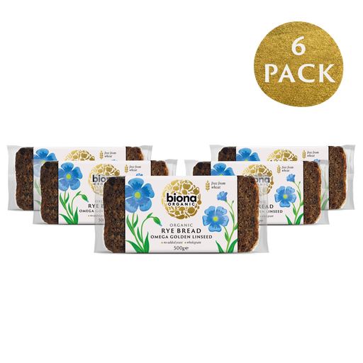 [3065] Biona Organic Bread - Rye Omega 3 Linseed X 7 X 500g