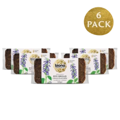 [3075] Biona Organic Bread - Rye Chia Flax X 7 X 500g