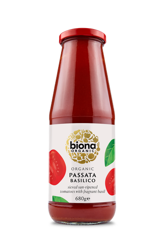[4338] Biona Organic Passata - Basilico X 12 X 680g