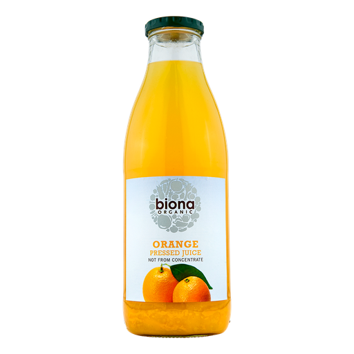 [4498] Biona Organic Pressed Fruit Juice - Orange X 6 X 750ml