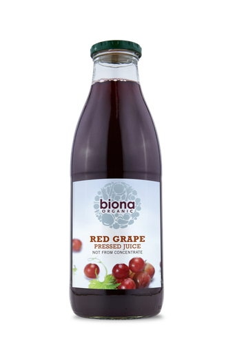 [4500] Biona Organic Pressed Fruit Juice - Red Grape X 6 X 750ml