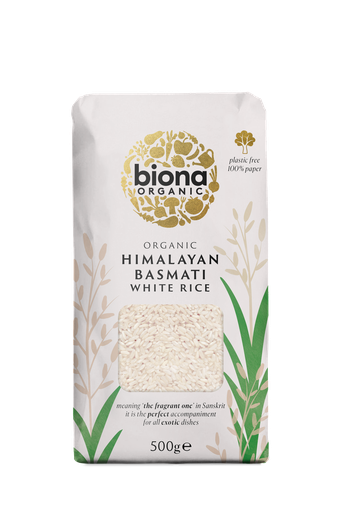 [4142] Biona Organic Rice - Basmati White X 6 X 500g
