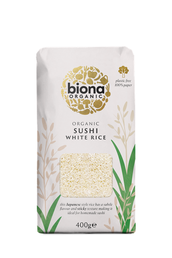 [4273] Biona Organic Rice - Sushi White X 6 X 400g