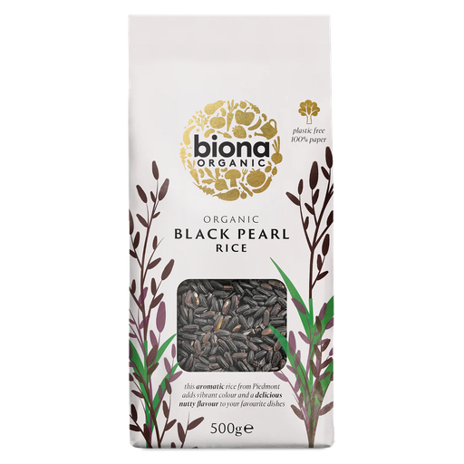 [4506] Biona Organic Rice - Black Pearl X 6 X 500g