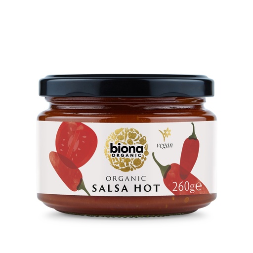 [5711] Biona Organic Salsa Dip - Hot / Picante X 6 X 260g