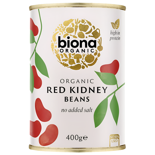 [3137] Biona Organic Veg & Pulse Cans - Red Kidney Beans X 6 X 400g