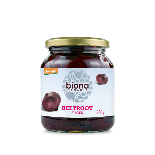 [3672] Biona Organic Veg JARS - Beetroot Sliced X 6 X 340g