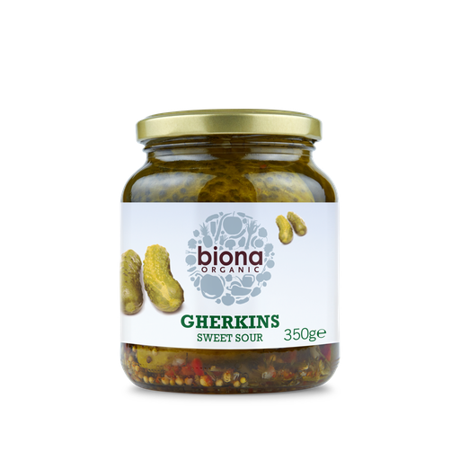 [3674] Biona Organic Veg JARS - Gherkins x 6 x 350g