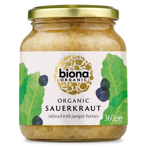 [3675] Biona Organic Veg JARS - Sauerkraut X 6 X 360g