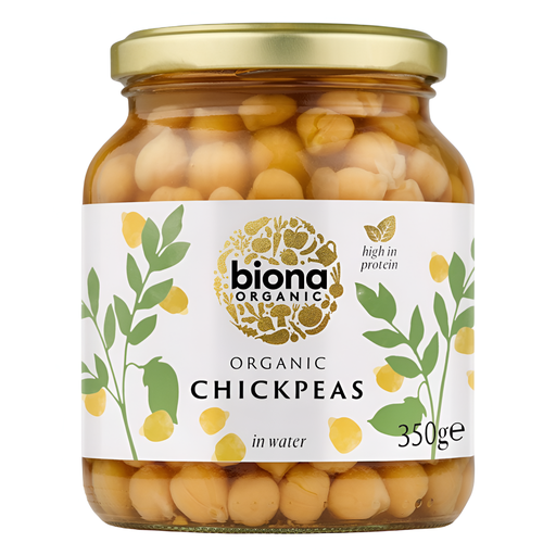 [4733] Biona Organic Veg Jars - Chick Peas x 6 x 350g