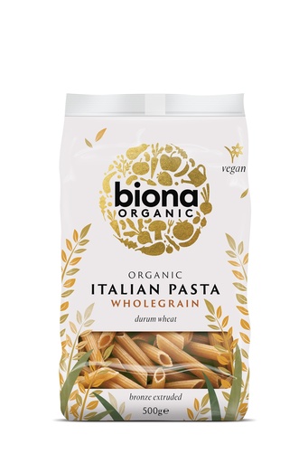 [3084] Biona Organic Wheat Pasta - Penne Wholewheat 500g