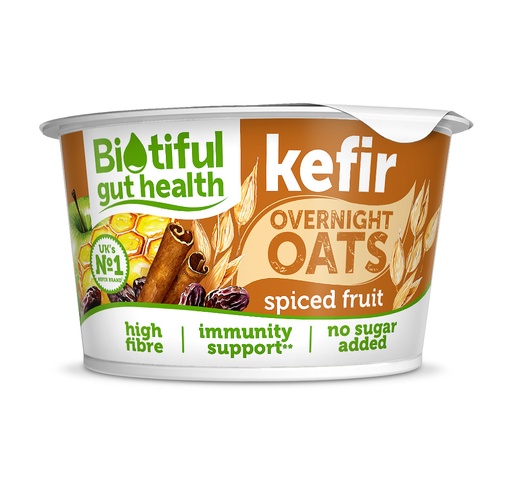 [13562] [20% OFF] Biotiful Gut Health Overnight Oats - Spiced Fruit 150g
