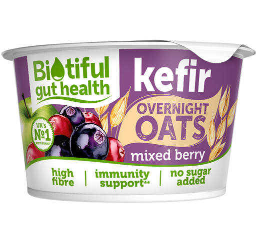 [13563] Biotiful Gut Health Overnight Oats - Mixed Berries 150g