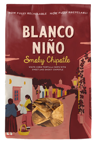 [12151] Blanco Nino Tortilla Chips - Smoky Chipotle X 8 X 170g