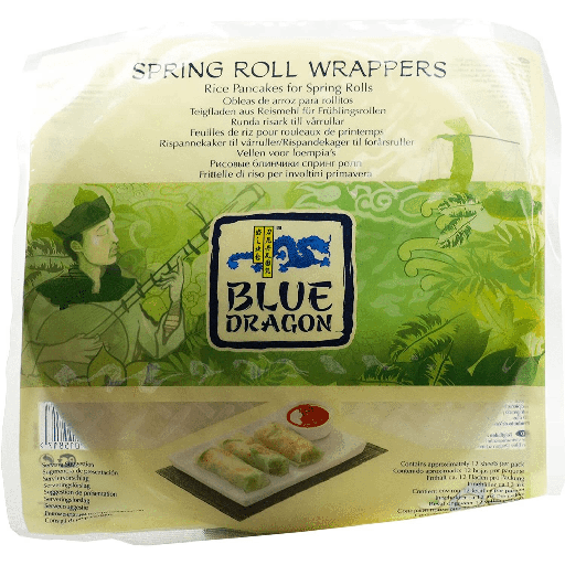 [8345] Blue Dragon Wrappers - Spring Roll Wrappers X 12 X 134g