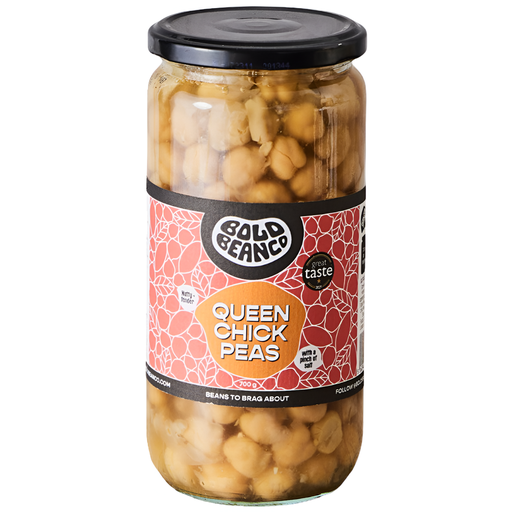 [12696] Bold Bean Co Chickpeas - LARGE Queen Chickpeas X 12 X 700g